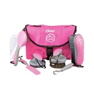 Kit de aseo para caballos - rosa