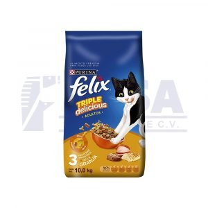 Felix Adultos Triple Delicious Granja - 10 kg