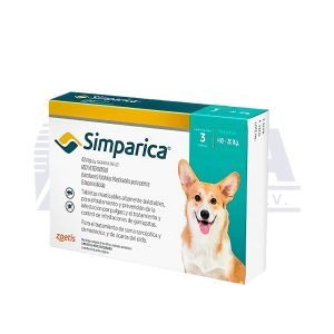 Simparica (Aqua) 40 mg - 3 tabletas